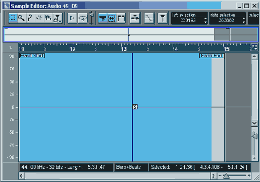 Интерфейс редактора Sample Editor