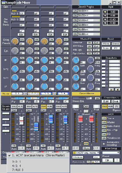 Samplitude Mixer